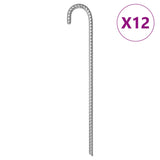 VidaXL tent pegs 12 st Ø12 mm 41.5 cm galvanized steel