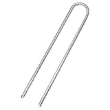 Vidaxl tent hairing 6 pcs u-shaped Ø7 mm 30 cm galvanized steel