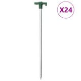 Vidaxl Tent Hairing 24 St 7 mm 25 cm stalowy polipropen stalowy