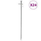 VidaXL tent pegs 24 st 8 mm 30 cm galvanized steel