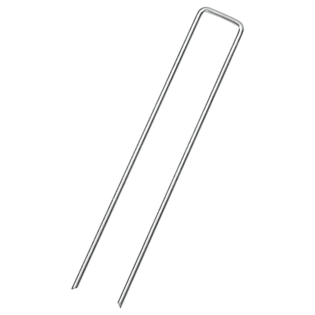 Vidaxx estacas de suelo 25 piezas en forma de U 20x4 cm acero galvanizado