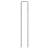Vidaxx estacas de suelo 25 piezas en forma de U 20x4 cm acero galvanizado
