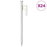 VidaXL tent pegs 24 st 9 mm 20 cm galvanized steel