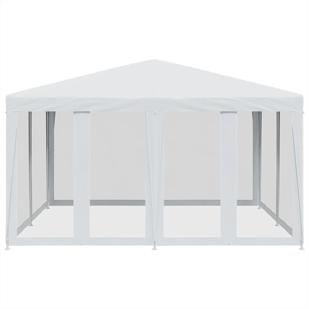 Vidaxl Party tent with 8 mesh side walls 4x4 m hdpe white