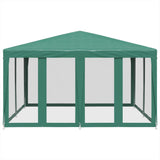 Vidaxl Party tent with 8 mesh side walls 4x4 m HDPE Green