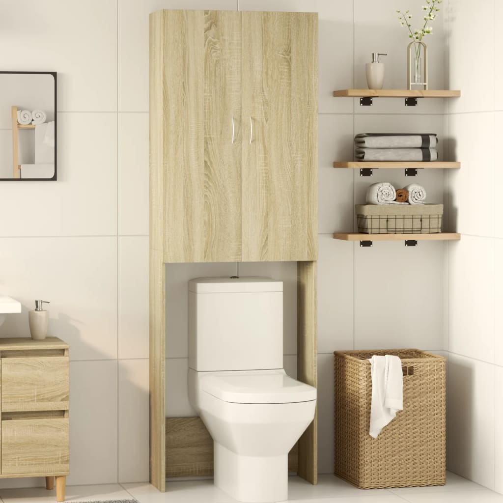 Skříňka na pračku Vidaxl 64x25,5x190 cm Sonoma Oak -Colored