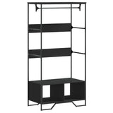Vidaxl Wardrobe 90x50x180 cm Properted Wood Black