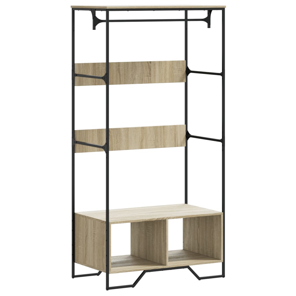 Vidaxl Wardrobe 90x50x180 cm Properted Wood Sonoma Oak colored