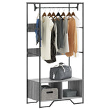 Vidaxl Wardrobe 90x50x180 cm Properted Wood Gray Sonoma Oak colored