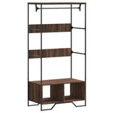 Vidaxl Wardrobe 90x50X180 cm řezaný dřevo hnědý dub