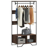 Vidaxl Wardrobe 90x50X180 cm řezaný dřevo hnědý dub