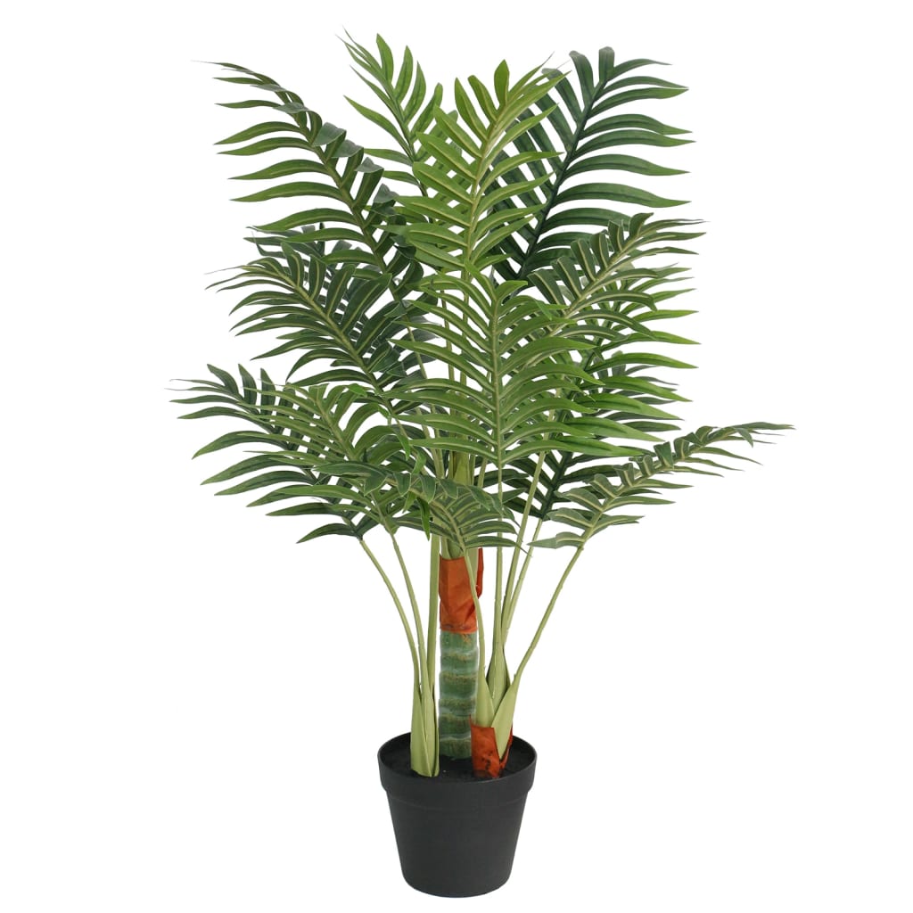 Vidaxl Art Palm tree with 3 strains 85 cm Polypropene green
