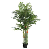Vidaxl Art Palm tree with 3 strains 180 cm Polypropene green
