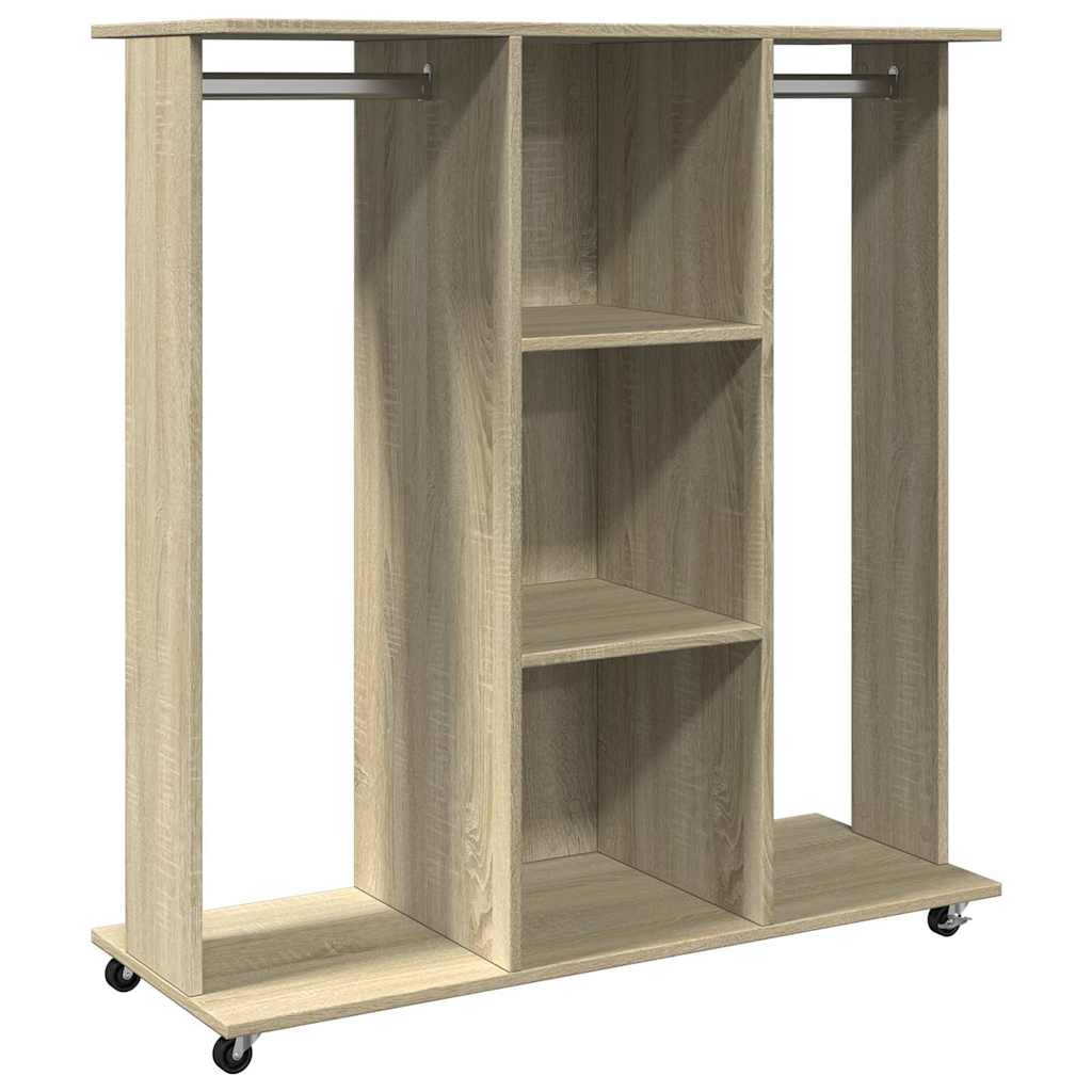Vidaxl Wardrobe with wheels 102x38x110 cm Properted wood Sonoma Oak