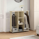 Vidaxl Wardrobe with wheels 102x38x110 cm Properted wood Sonoma Oak