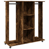 VidaXL Wardrobe with wheels 102x38x110 cm Properted Wood Smoked Oak