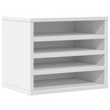 VidaXL Bureau Organizer 36x26x29.5 cm Processed Wood White