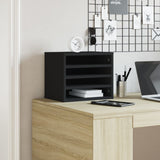 VidaXL Bureau Organizer 36x26x29.5 cm Processed Wood Black