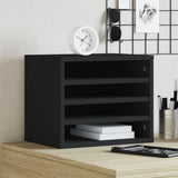 VidaXL Bureau Organizer 36x26x29.5 cm Processed Wood Black