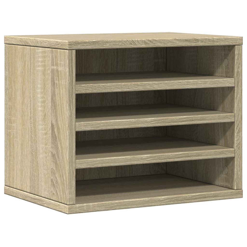 VidaXL Bureau Organizer 36x26x29.5 cm Processed Wood Sonoma Oak colored