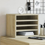 VidaXL Bureau Organizer 36x26x29.5 cm Processed Wood Sonoma Oak colored
