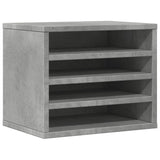 VidaXL Bureau Organizer 36x26x29.5 cm Processed Wood Betongrijs