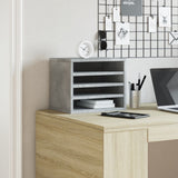 VidaXL Bureau Organizer 36x26x29.5 cm Processed Wood Betongrijs
