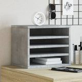 VidaXL Bureau Organizer 36x26x29.5 cm Processed Wood Betongrijs