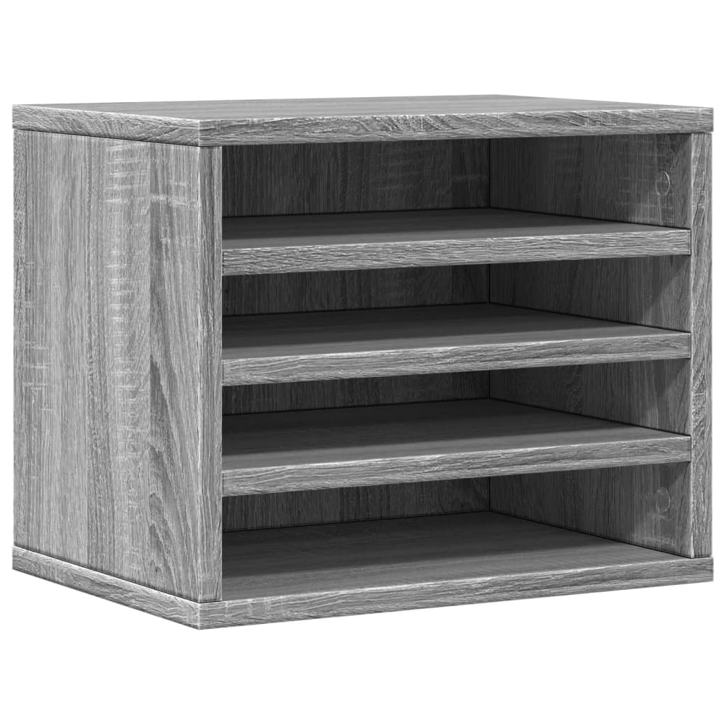 VidaXL Bureau Organizer 36x26x29.5 cm Processed Wood Gray Sonoma Oak