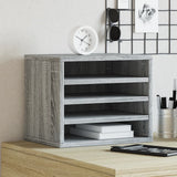 VidaXL Bureau Organizer 36x26x29.5 cm Processed Wood Gray Sonoma Oak