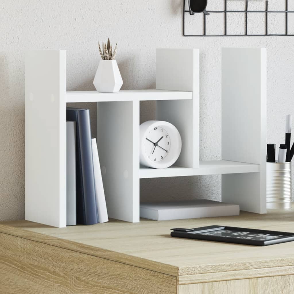 Vidaxl Bureau-organisatore 34.5x15.5x35 cm veraarbecht Wäisswäiss