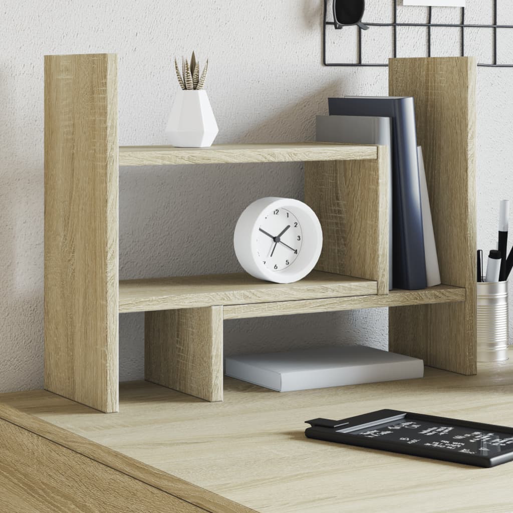 VidaXL Bureau Organizer 38.5x17x39 cm Processed Wood Sonoma Oak colored