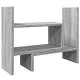 Organisateur du Bureau Vidaxl 38.5x17x39 cm en bois de chêne sonoma gris et gris propice