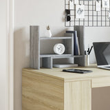 Organisateur du Bureau Vidaxl 38.5x17x39 cm en bois de chêne sonoma gris et gris propice