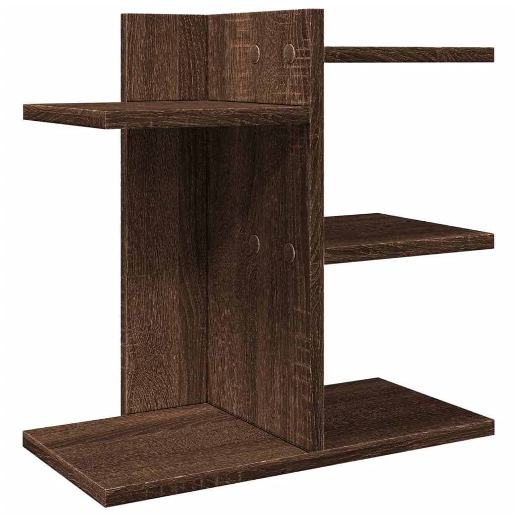 Vidaxl Bureau Organizator 42x21,5x42 cm przetworzone drewniane dębowe dębowe dębowe