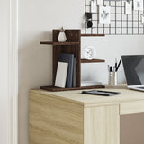Vidaxl Bureau Organizator 42x21,5x42 cm przetworzone drewniane dębowe dębowe dębowe