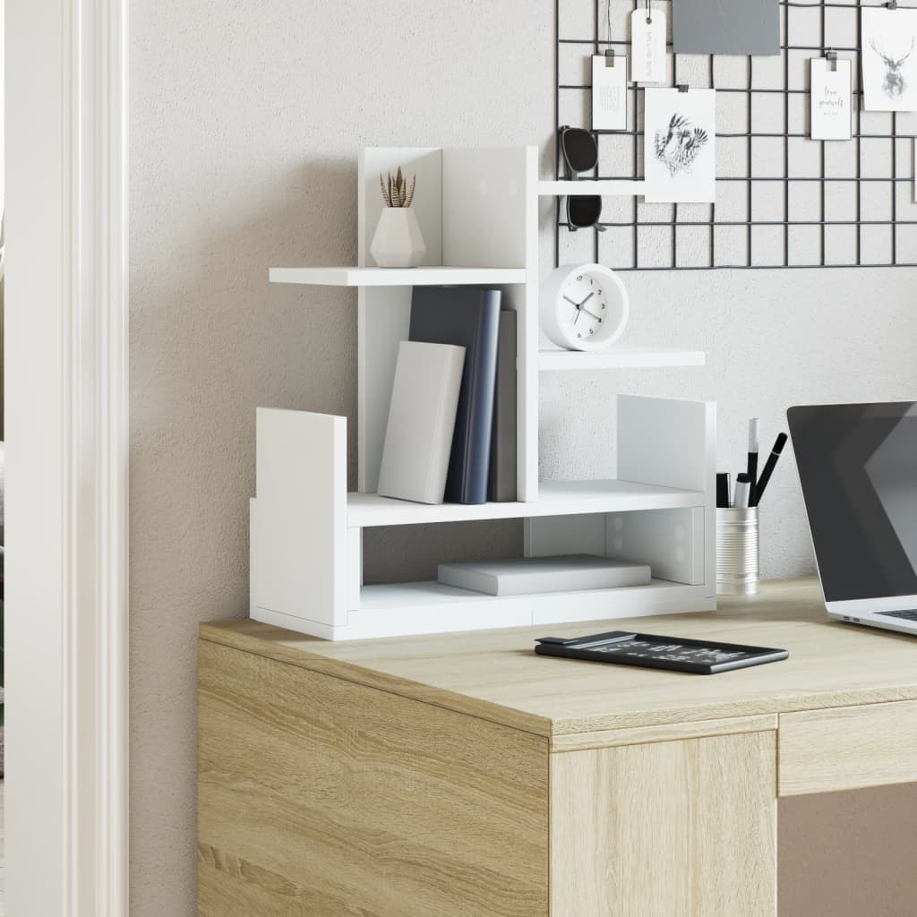 VidaXL Bureau Organizer 49x20x52.5 cm Processed Wood White