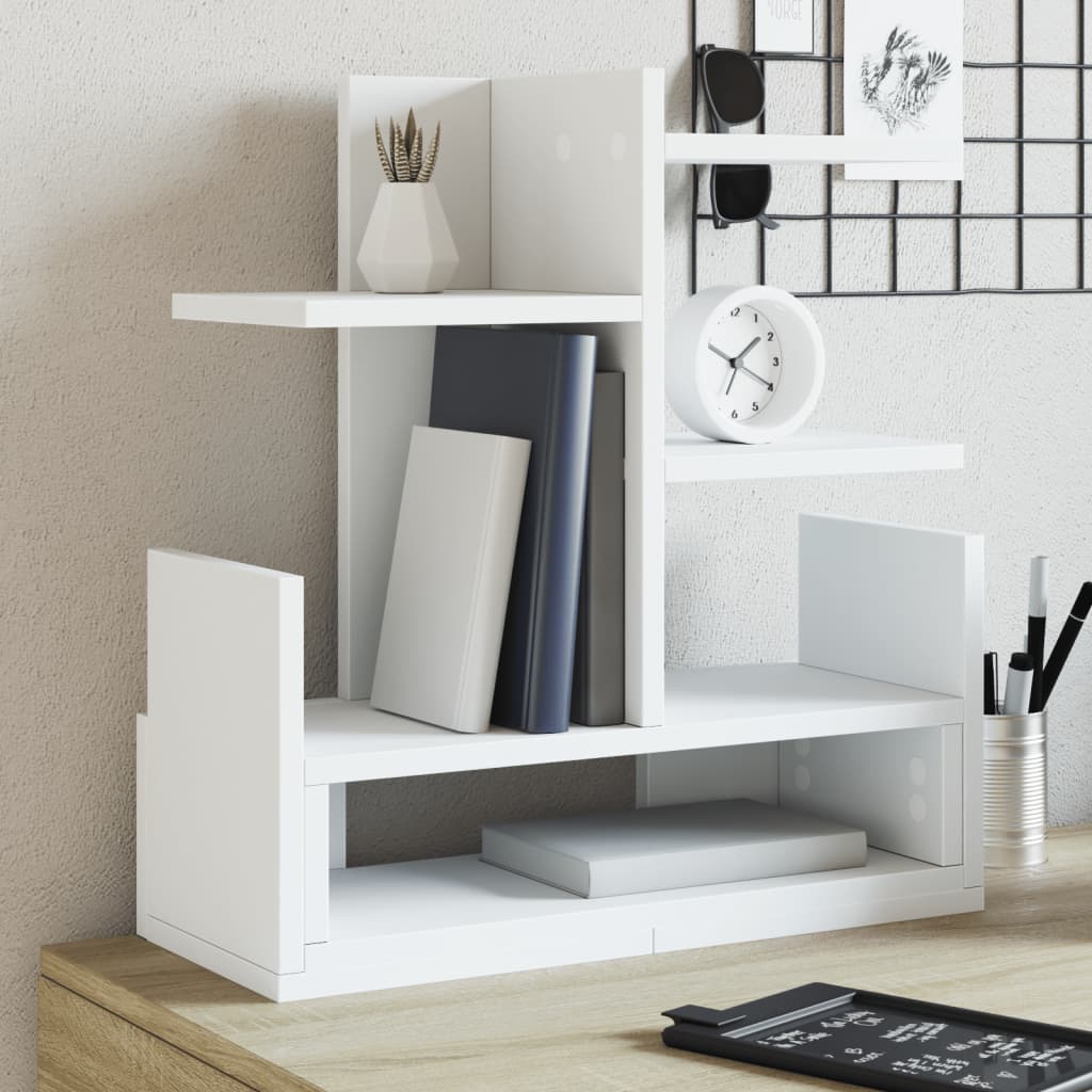 VidaXL Bureau Organizer 49x20x52.5 cm Processed Wood White