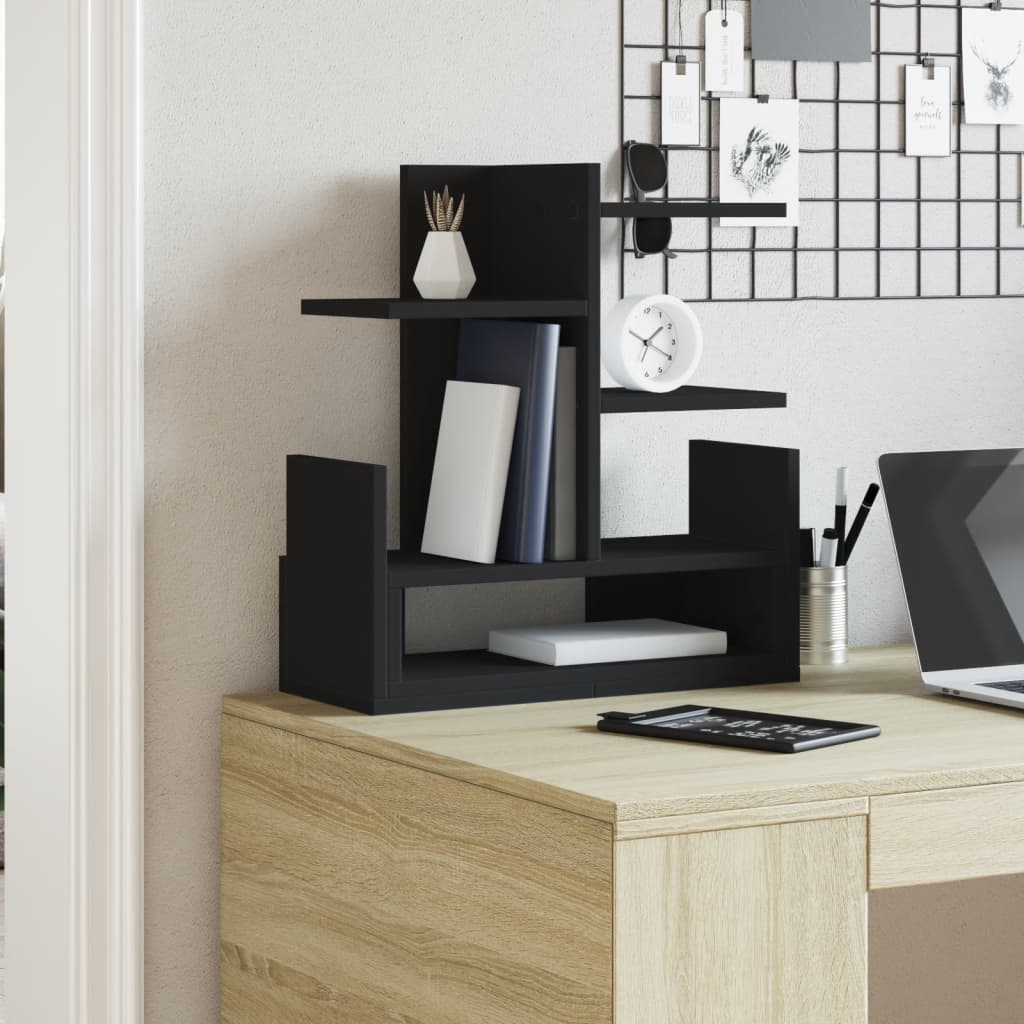 VidaXL Bureau Organizer 49x20x52.5 cm Processed Wood Black