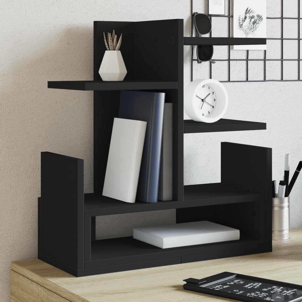 VidaXL Bureau Organizer 49x20x52.5 cm Processed Wood Black