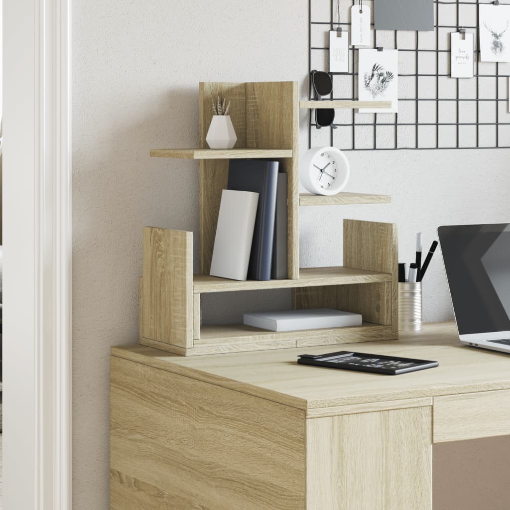 VidaXL Bureau Organizer 49x20x52.5 cm Processed Wood Sonoma Oak colored
