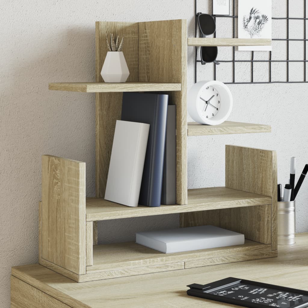 VidaXL Bureau Organizer 49x20x52.5 cm Processed Wood Sonoma Oak colored