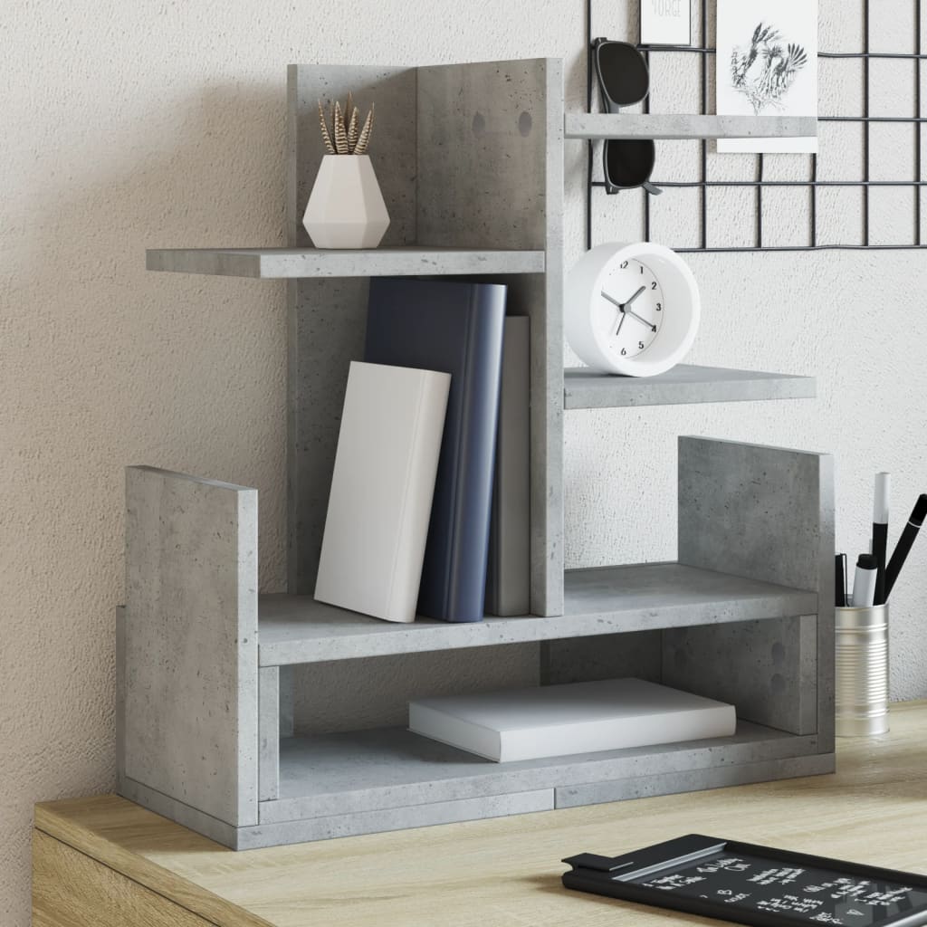 VidaXL Bureau Organizer 49x20x52.5 cm Processed Wood Betongrijs