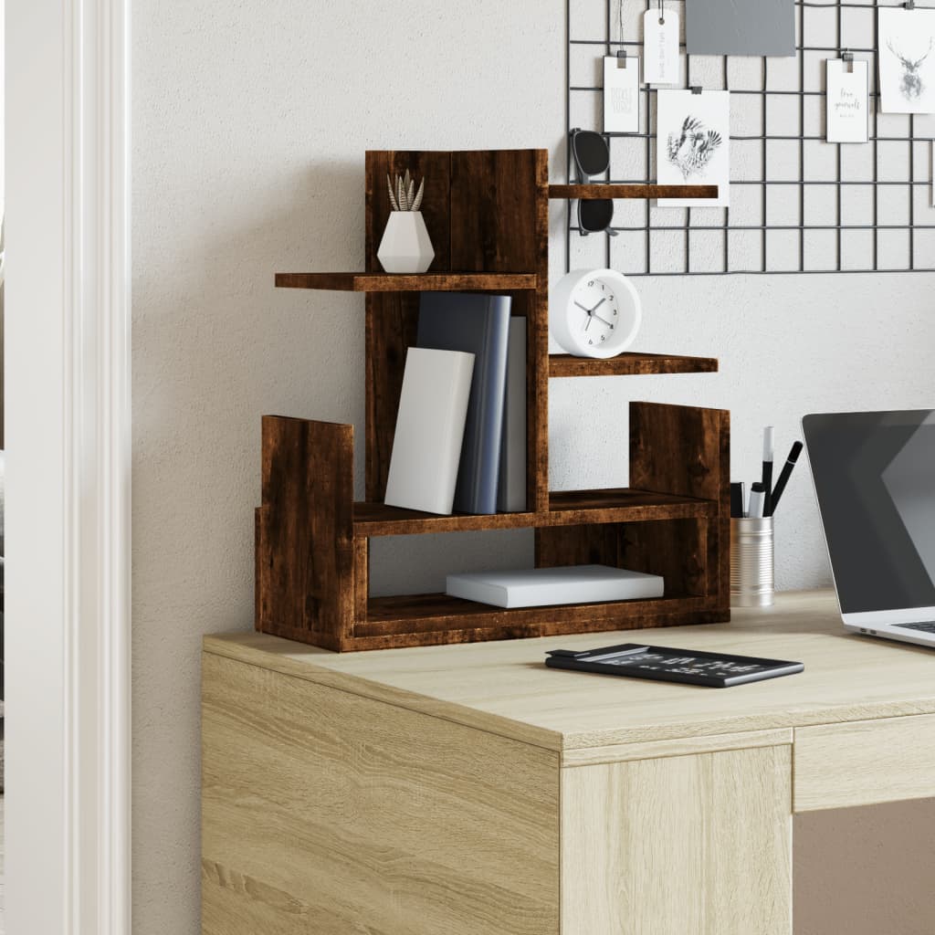 Organizátor Vidaxl Bureau 49x20x52,5 cm Zpracované dřevo uzenou dubovou barvu