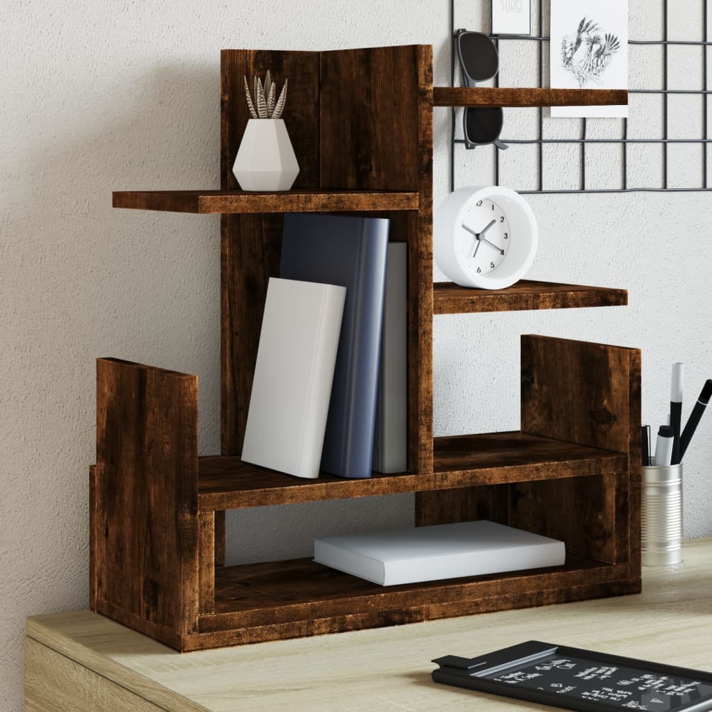 Organizátor Vidaxl Bureau 49x20x52,5 cm Zpracované dřevo uzenou dubovou barvu