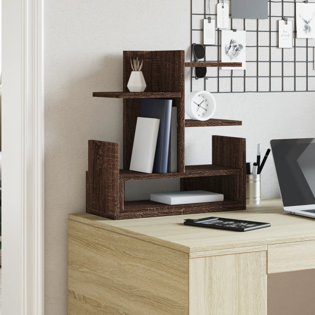 VidaXL Bureau Organizer 49x20x52.5 cm processed wood brown oak colored