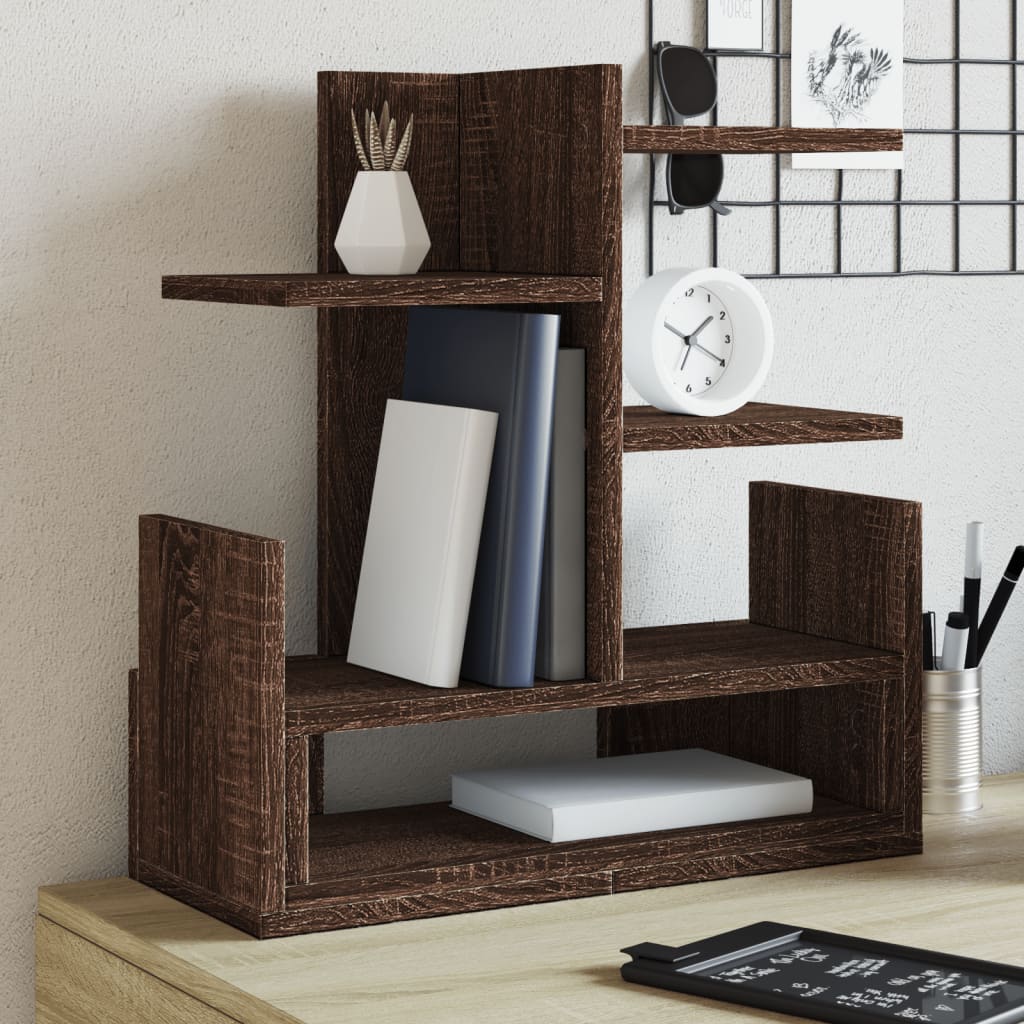 VidaXL Bureau Organizer 49x20x52.5 cm processed wood brown oak colored