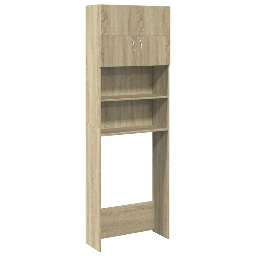 Vidaxl washing machine cupboard 64x25.5x190 cm Processed wood sonoma oak -colored