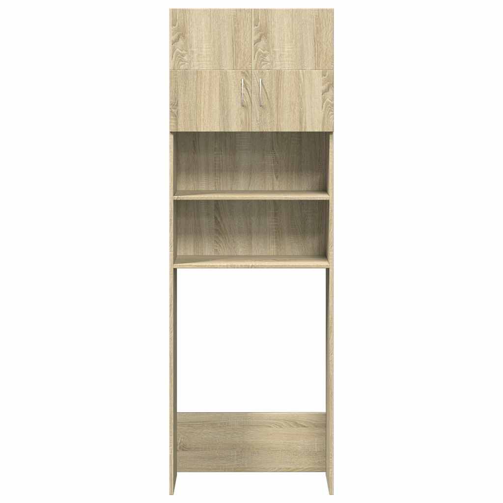 Vidaxl washing machine cupboard 64x25.5x190 cm Processed wood sonoma oak -colored