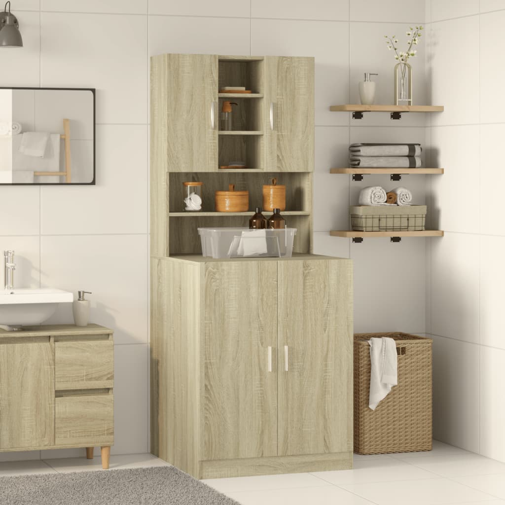 Vidaxl washing machine cupboard 70.5x24x90 cm Sonoma oak -colored